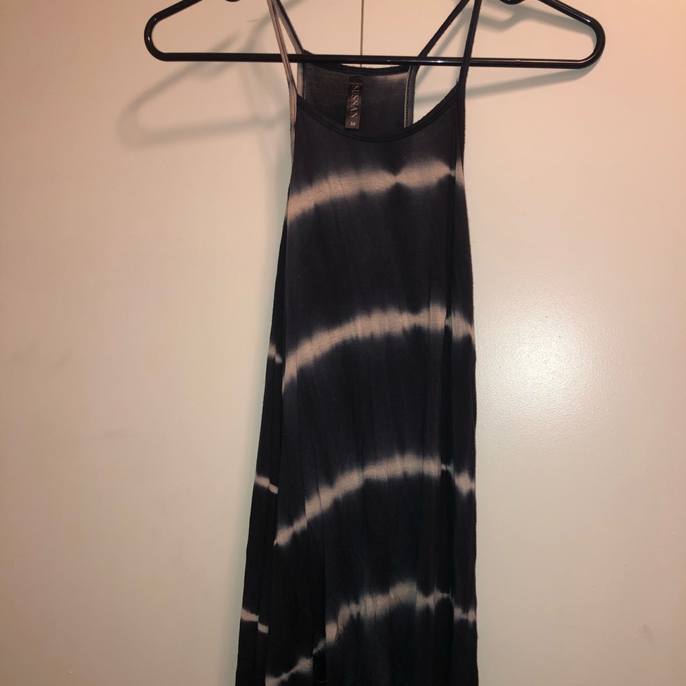 Razor back tie-die summer dress